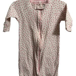 Pink and White Polka Dot Sleep Sack